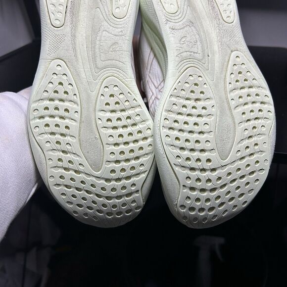 ASICS Gel Nimbus 25 Womens Size 9.5 White Green Running Shoes Sneakers - Picture 10 of 11